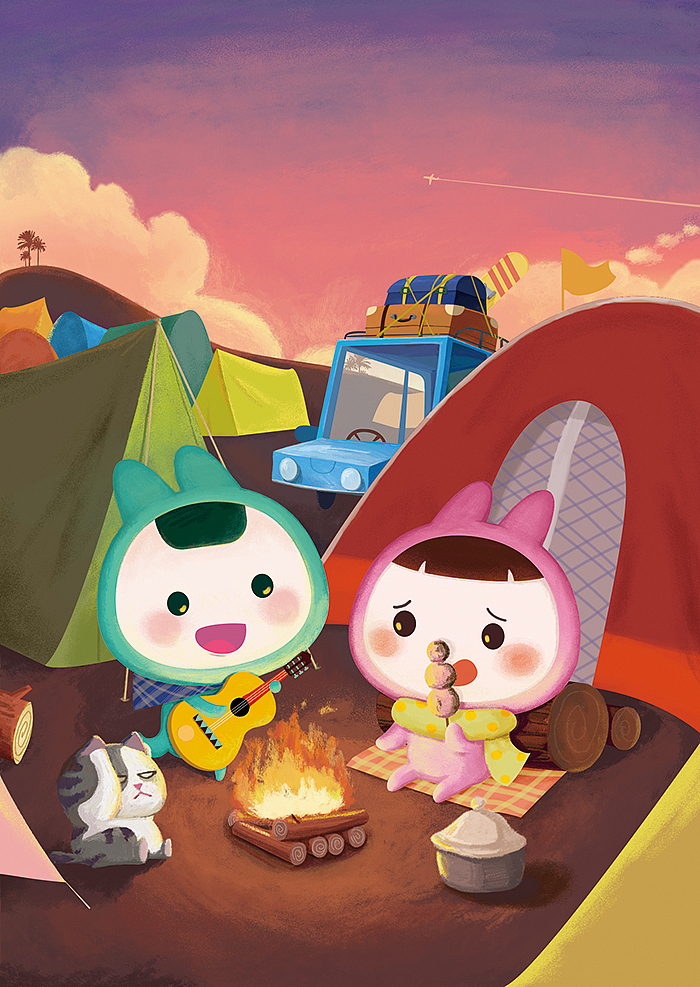 美团store明信片（图ZMzQzNTQwODQ=） - 商业插画 - 站酷设计师我的名字叫M原创素材 - 站酷ZCOOL