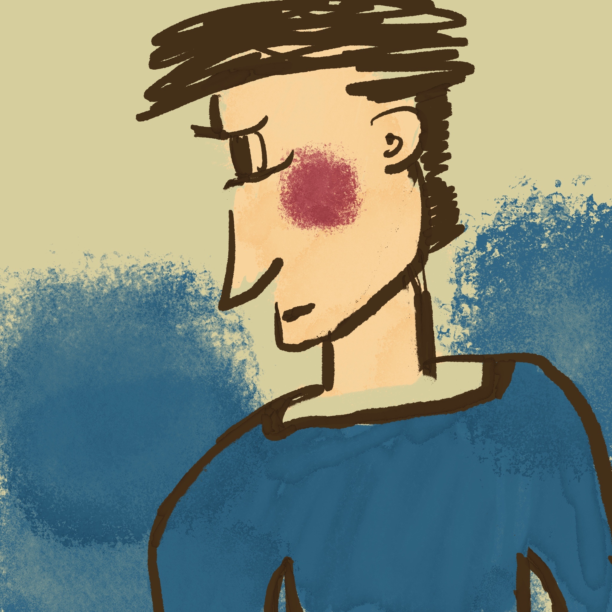 情侣头像7315|插画|艺术插画|九九米酒铺子 - 原创作品 - 站酷