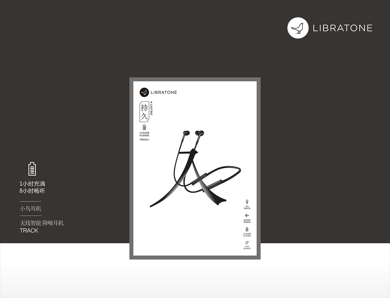 突出“久”结合TRACK+,持久电量8小时,足全天候!