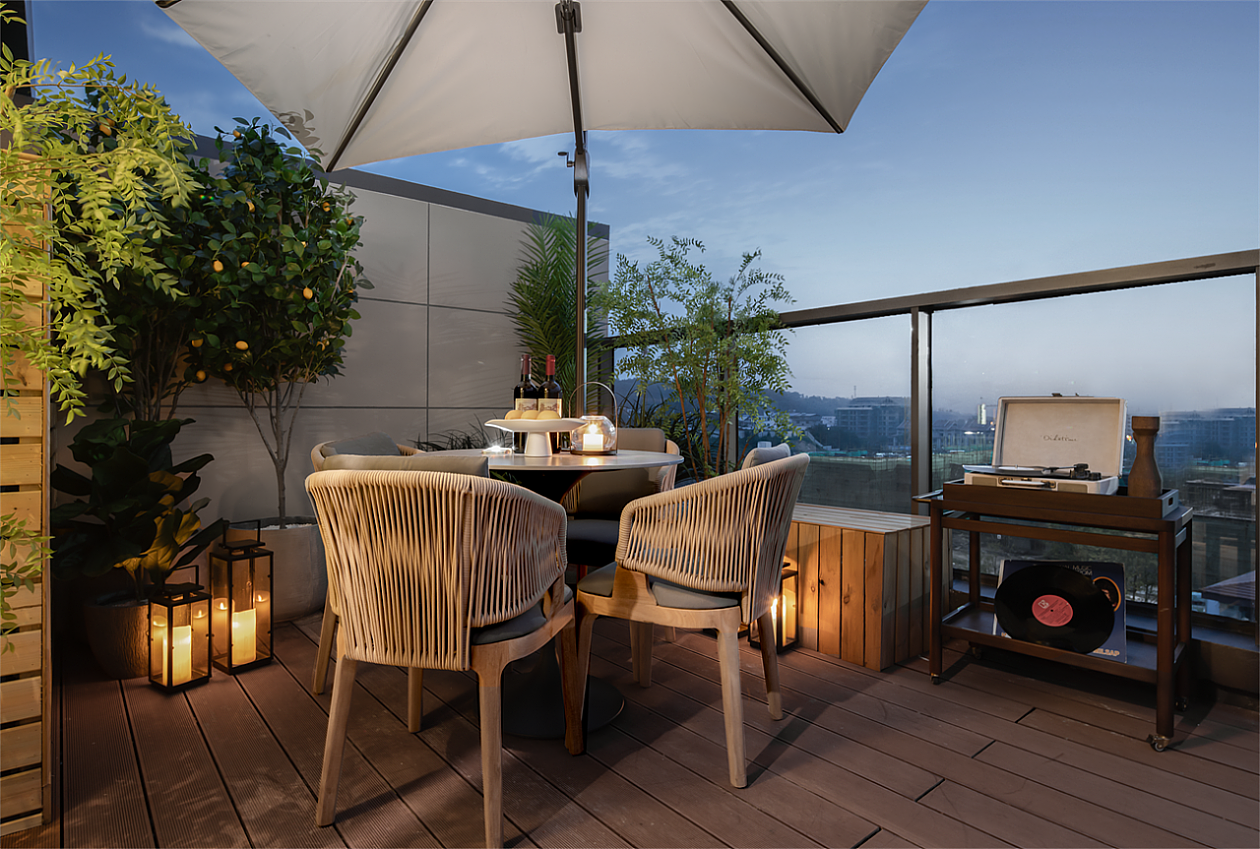 侘寂风客餐厅效果图案例（图ZMjk0NTE3MzI0） - 家装设计 - 站酷设计师折耳喵1992原创素材 - 站酷ZCOOL