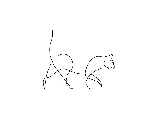 一笔画动物