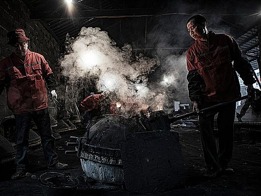 安徽绩溪铁锅作坊