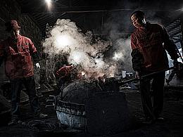 安徽绩溪铁锅作坊