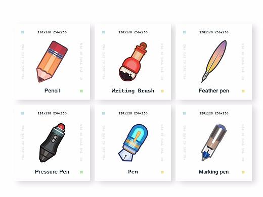 AI 简笔画图标丨 