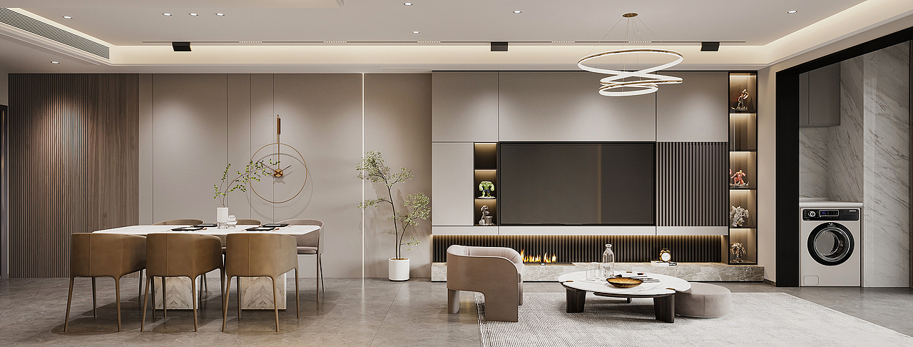 深圳装修：大族云峰二期，现代简约风设计