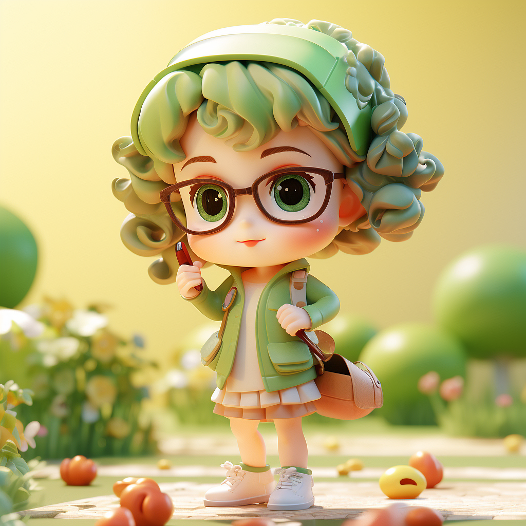 3D 人物IP 可爱小女孩