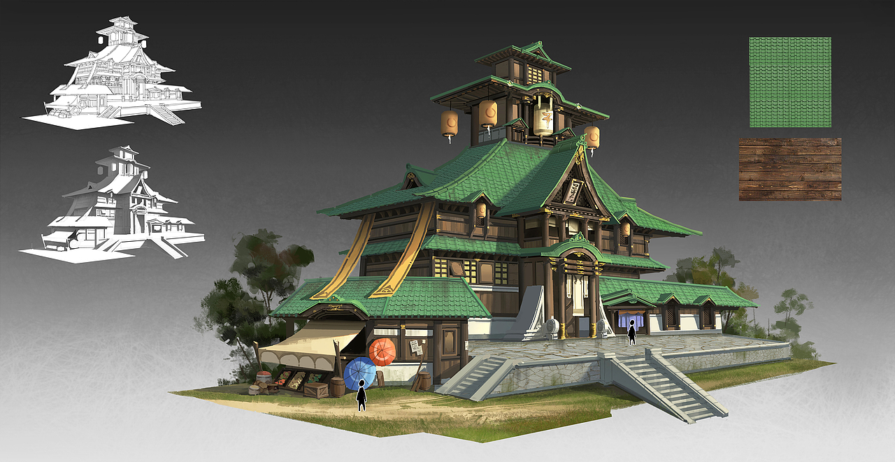 单体建筑（图ZMTUwMzQ5NDA0） - 游戏原画 - 站酷设计师照猫画虎毛腿张原创素材 - 站酷ZCOOL