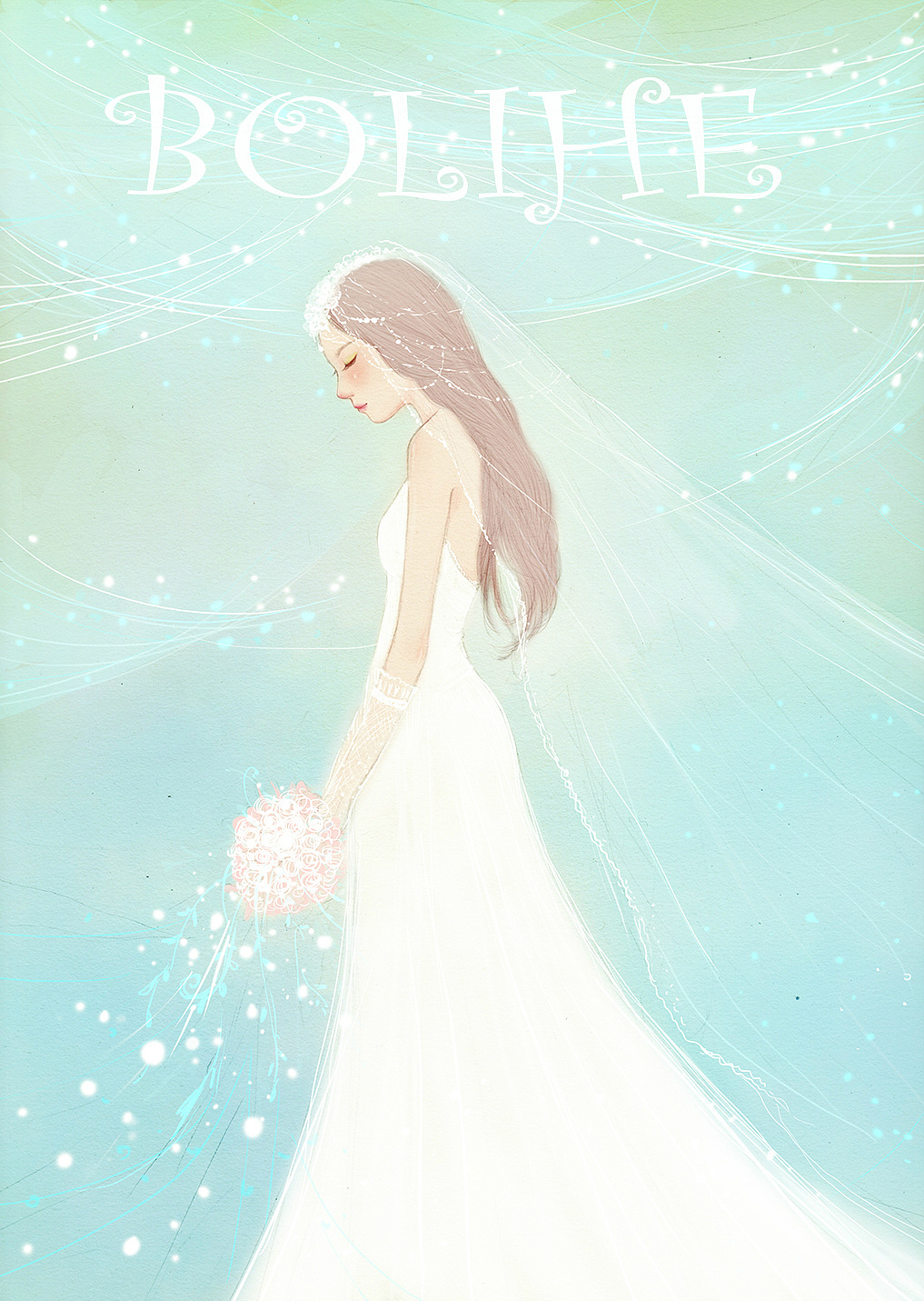 婚纱系列（图ZMjQ1MTMyNDQ=） - 商业插画 - 站酷设计师玻璃盒BOLIHE原创素材 - 站酷ZCOOL