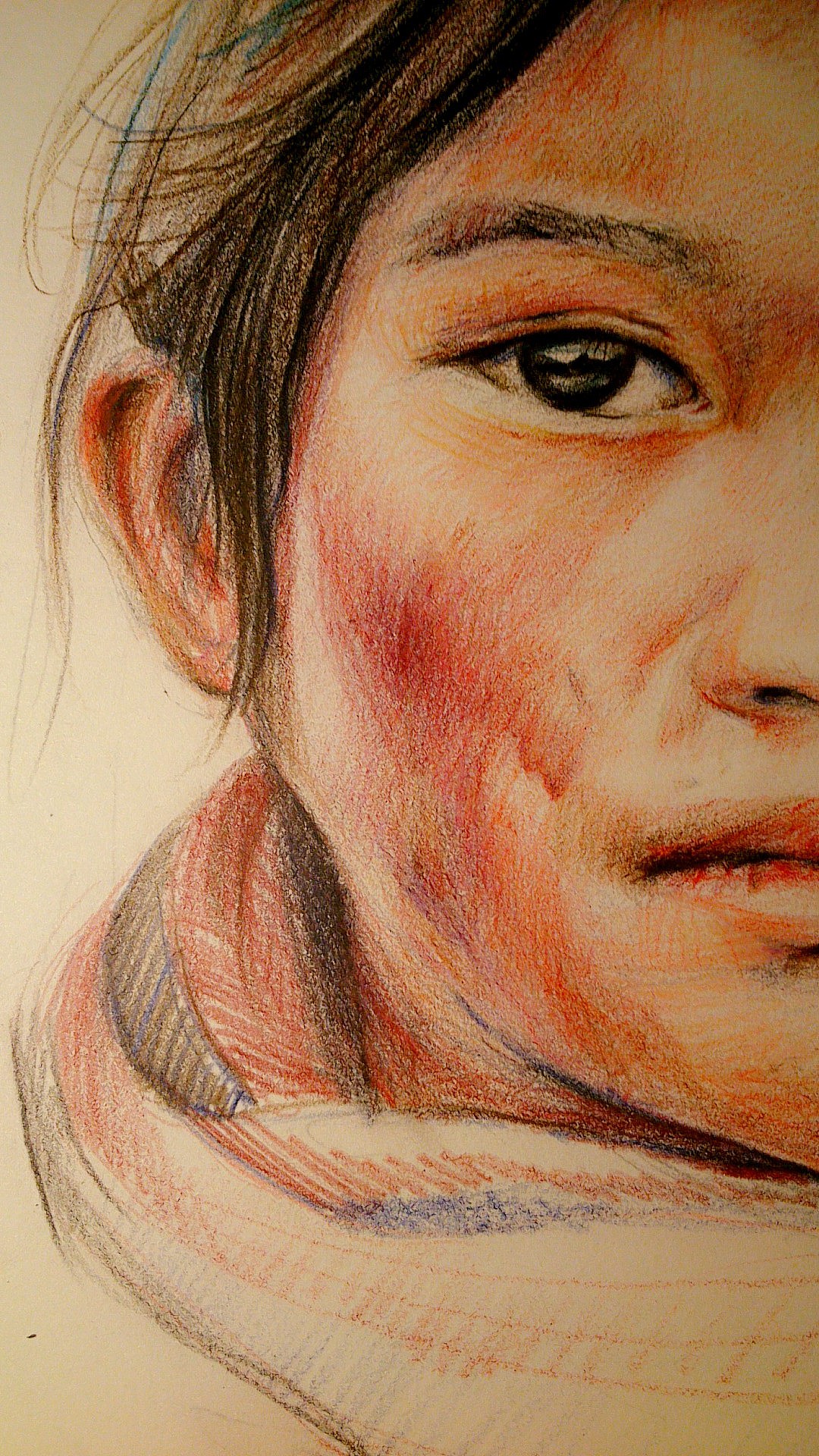 高原红的小女孩