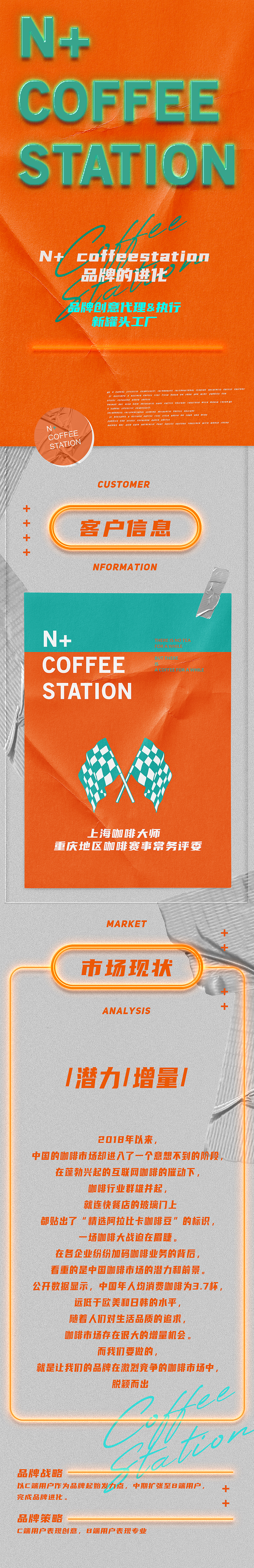 品牌设计『 N+ COFFEE STATION 』✖ 新罐头（图ZMjA5NDQyMzg4） - 品牌 - 站酷设计师新罐头视觉策略原创素材 - 站酷ZCOOL