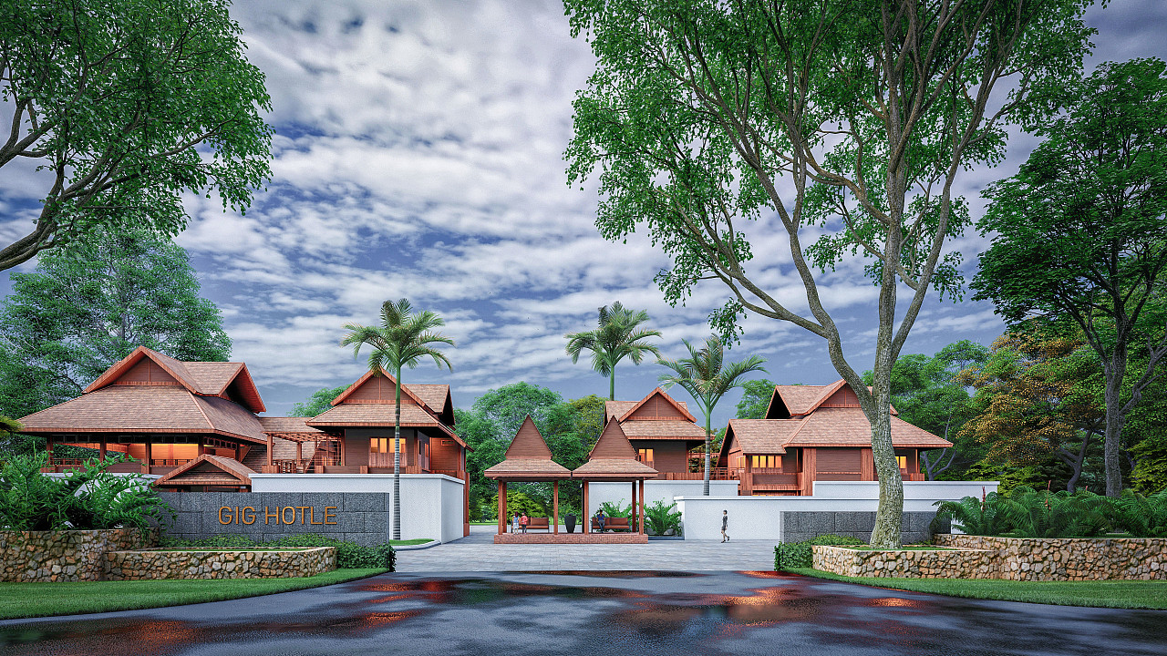 lumion东南亚酒店练习