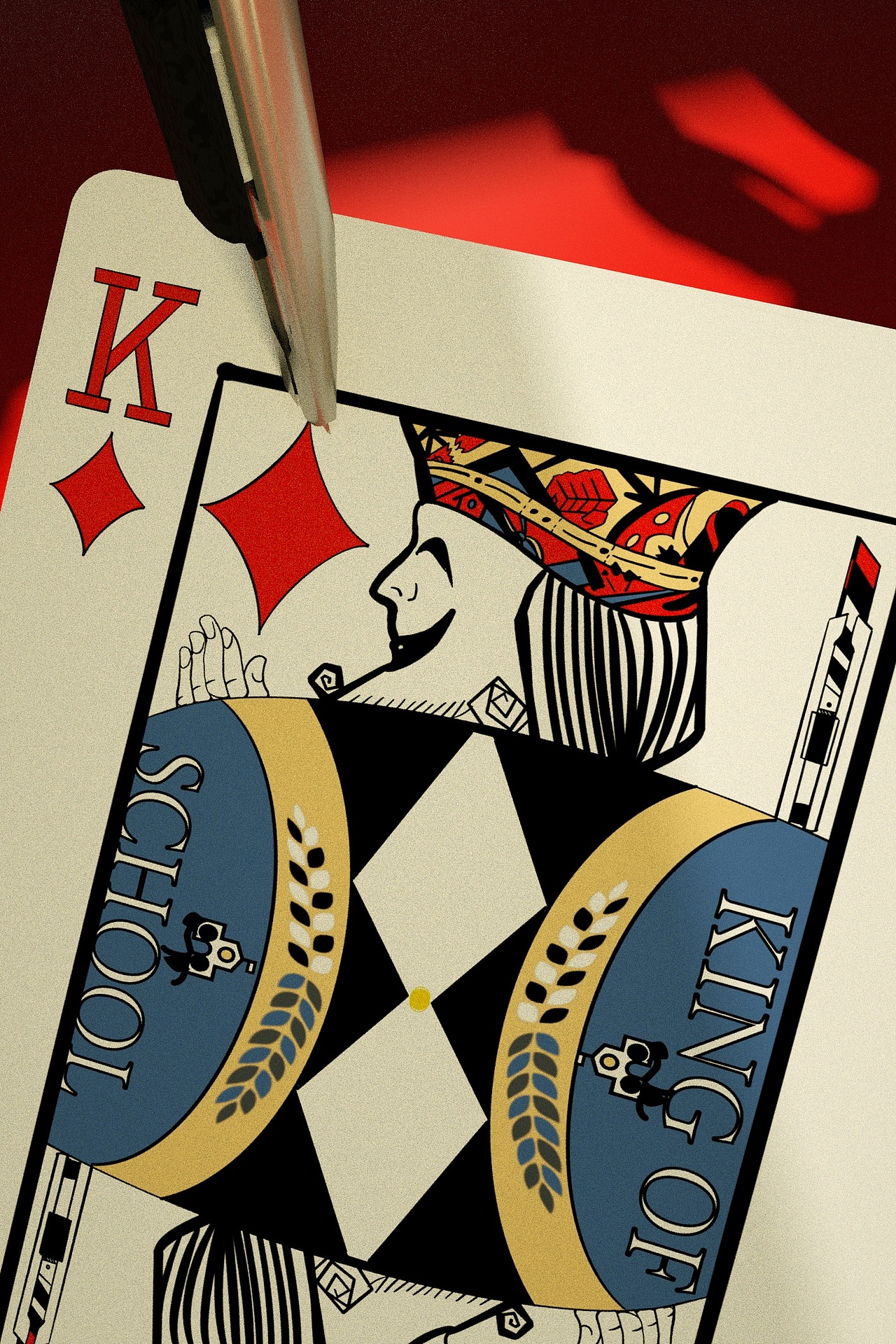 我利用了扑克牌这一实物作为意象,重新设计了卡片的内容和样式,卡牌的