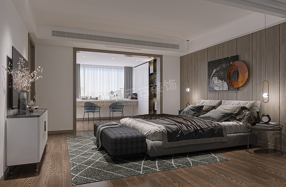 保利山庄梧桐/海棠装修,跃层户型现代简约设计效果图（图ZMTk2ODgyNjg0） - 家装设计 - 站酷设计师天古装饰设计师T原创素材 - 站酷ZCOOL