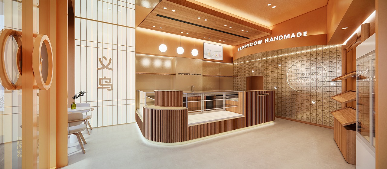 欢牛蛋糕屋(义乌之心店)空间策划设计