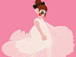 幫朋友畫的一組童裝卡通插畫扁平風(fēng)的