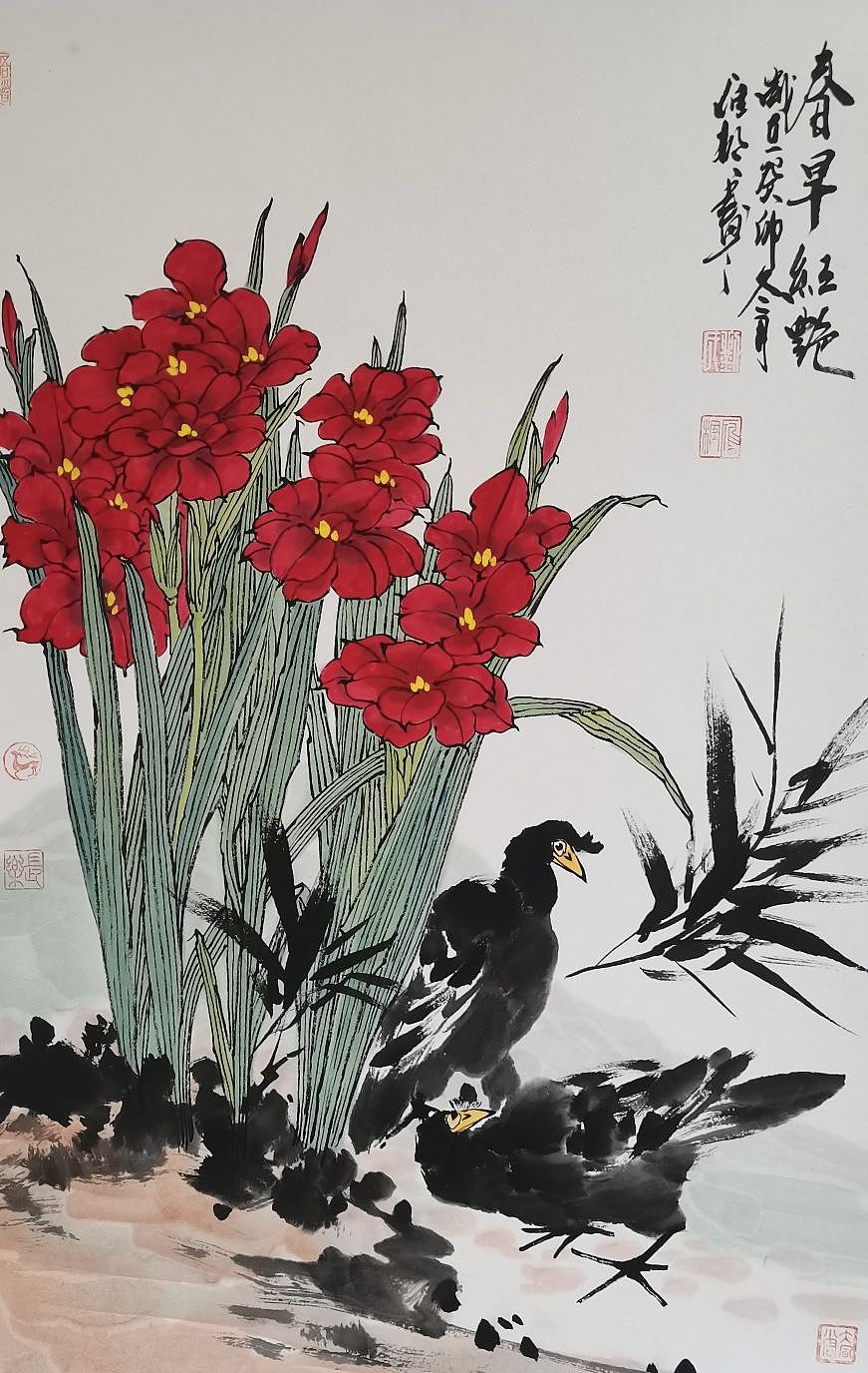 国画花鸟（图ZMzYyMzM2OTc2） - 绘画 - 站酷设计师画家刘雁枫原创素材 - 站酷ZCOOL