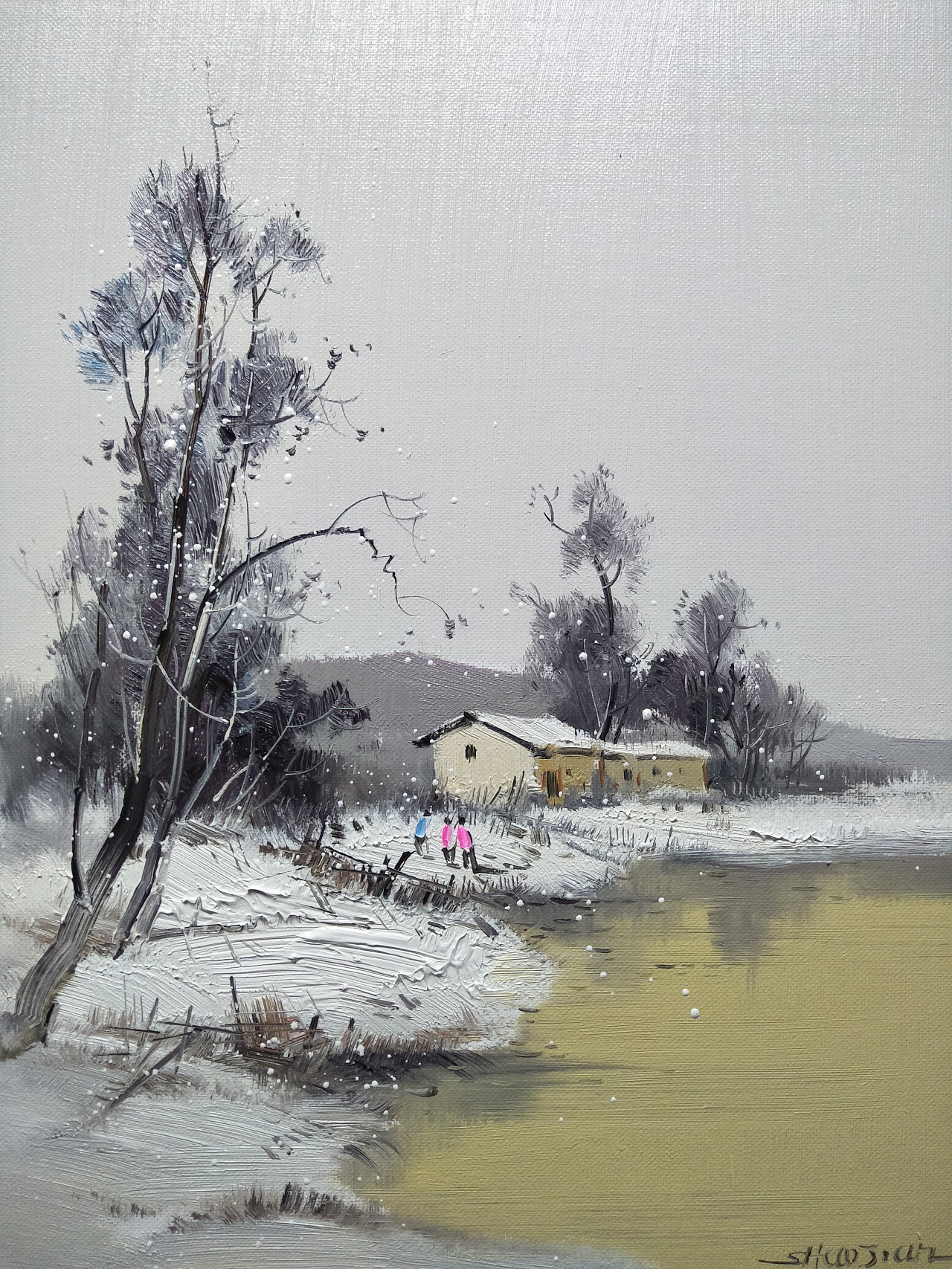 画家:李少建《男》 祖籍:福建,中国当代艺术家,国家一级美术师,曾研修