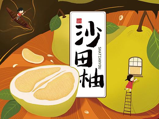 【寻味·沙田柚】水果包装设计