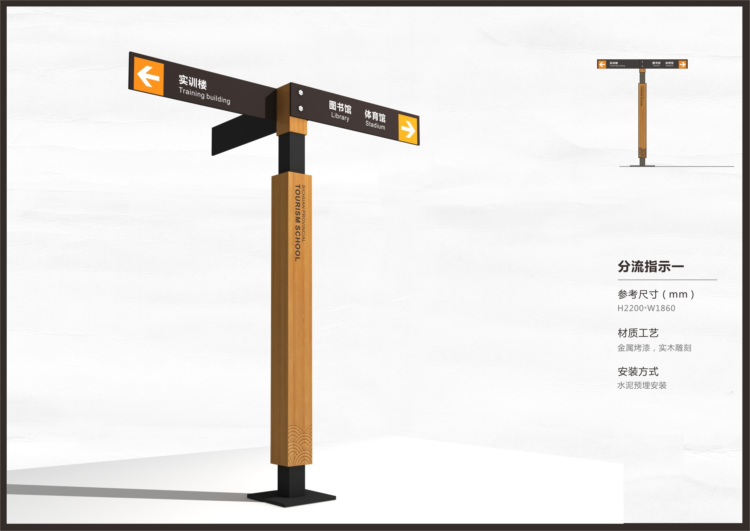 旅游学校导视系统