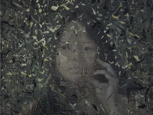 毛进作品《学生》布面油画