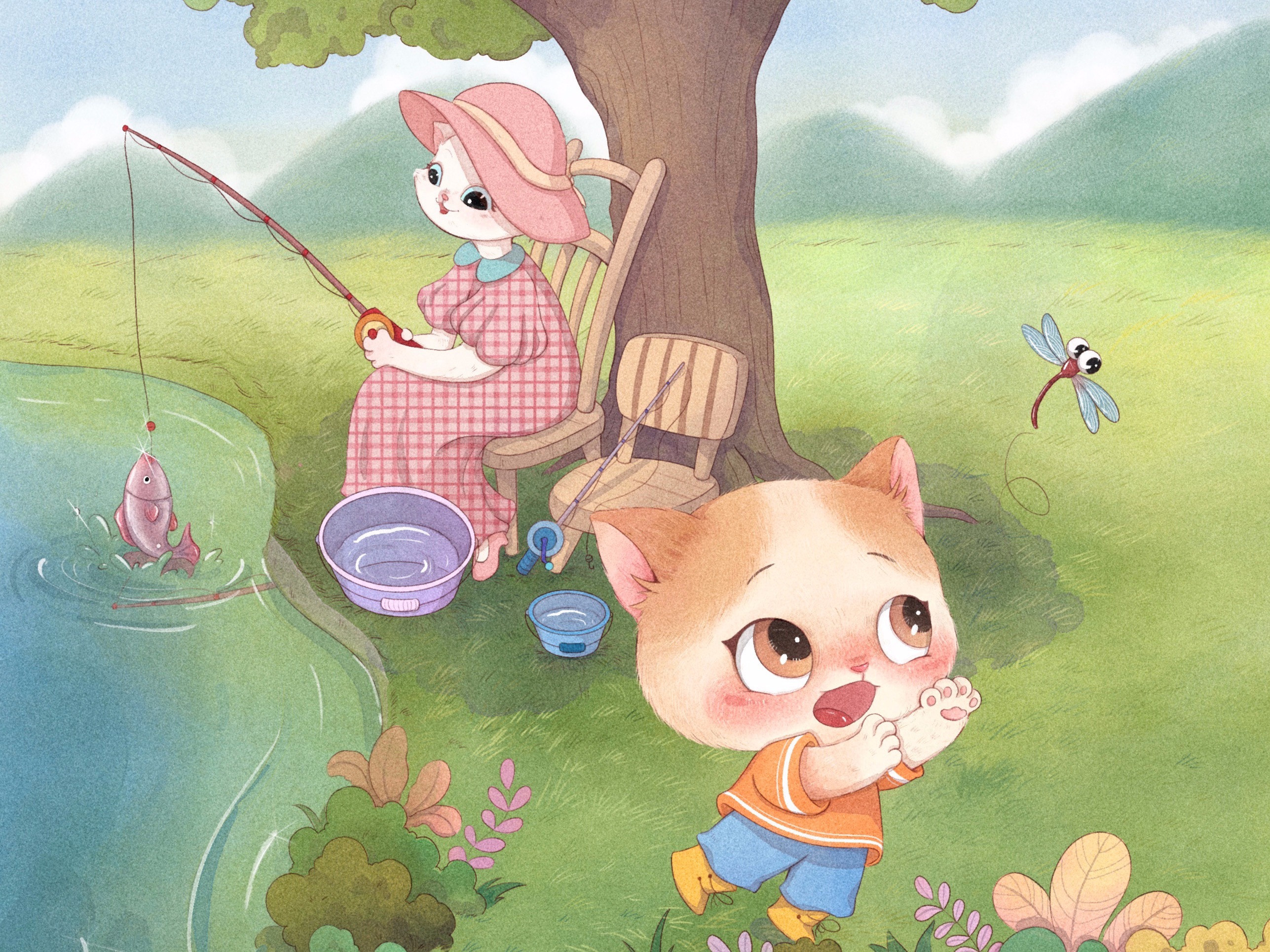 小猫钓鱼的故事-绘本故事阅读