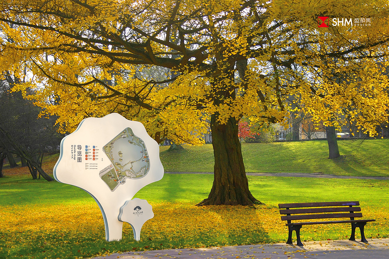 银杏天鹅湖导视设计 | 体素储洁，光影协奏 | iF奖