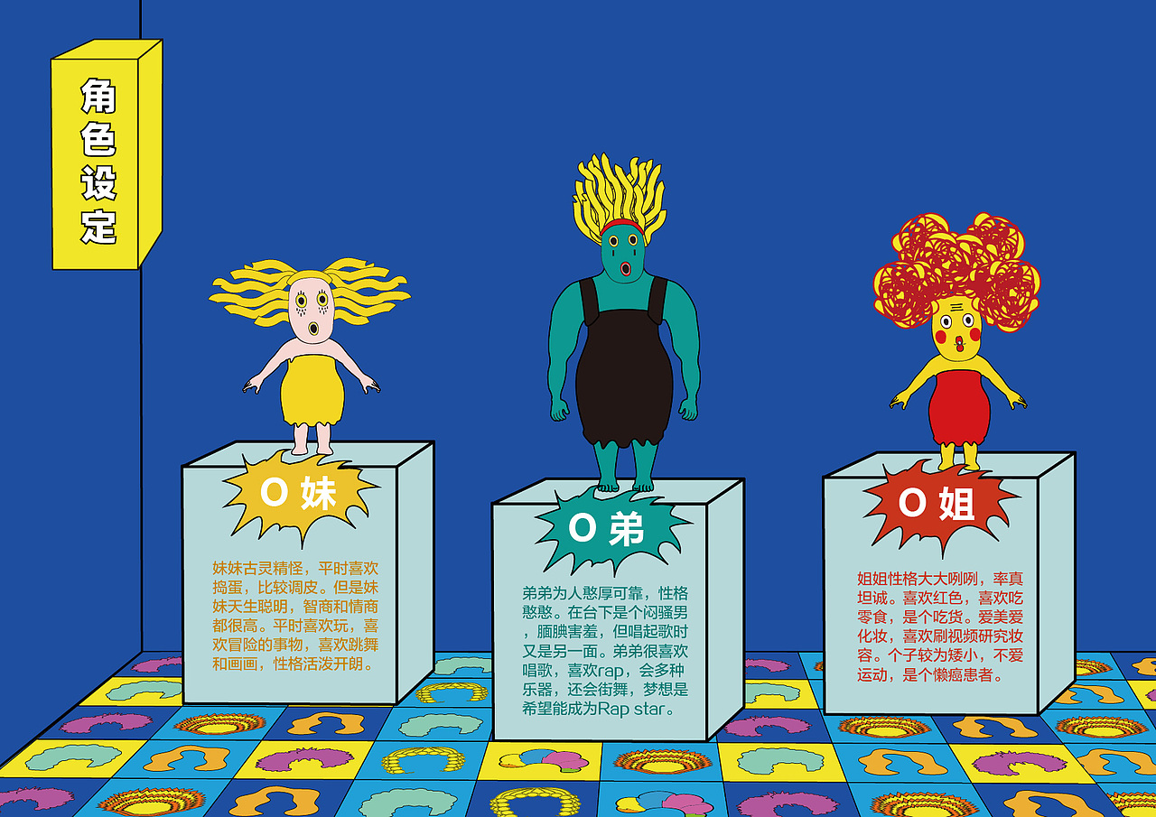 基于波普风格的IP形象设计（图ZMjU4MzU4NjEy） - IP形象 - 站酷设计师碟嬷嬷原创素材 - 站酷ZCOOL