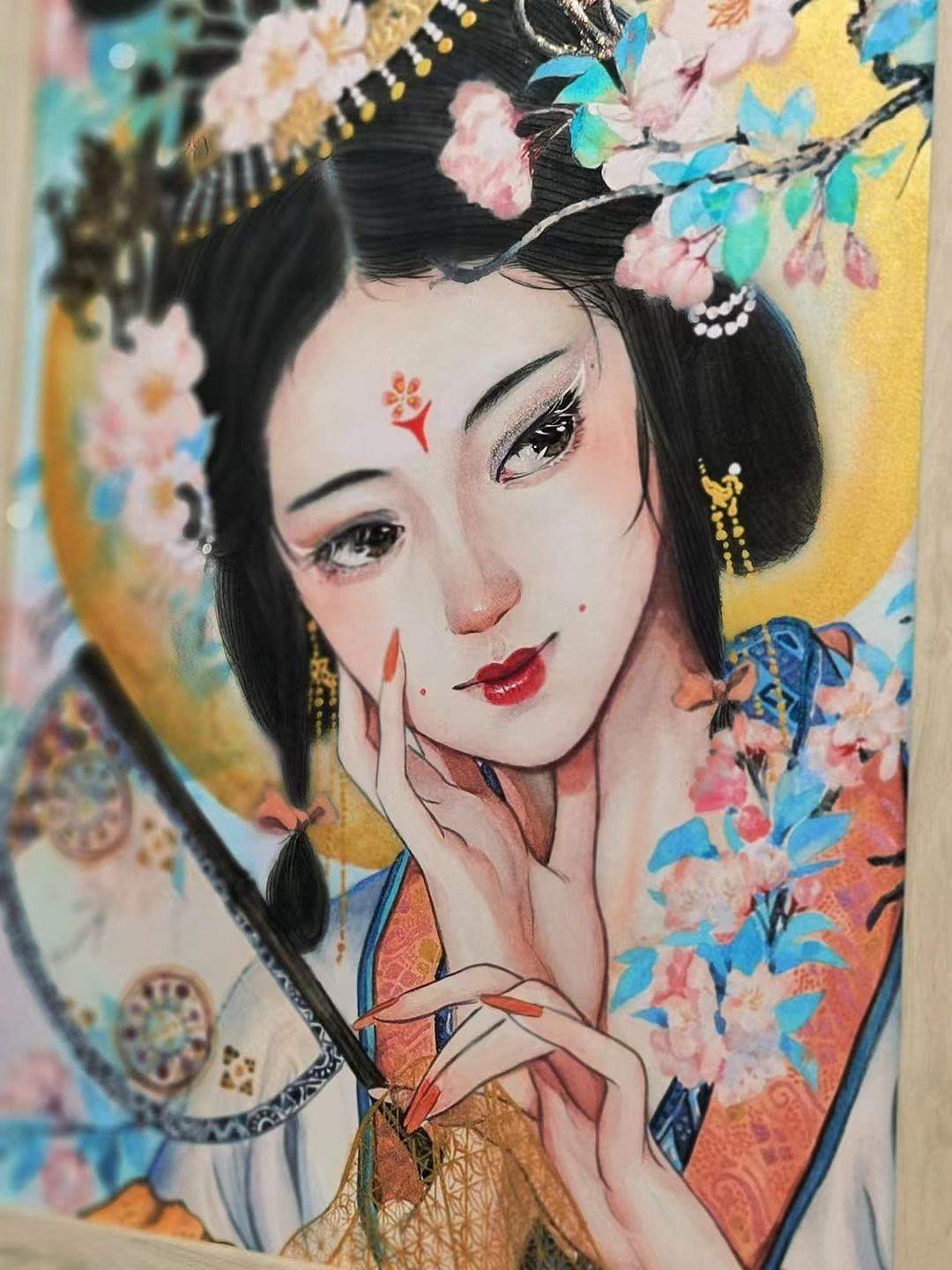 《海棠·花神》—秦若兰～（图ZMzQ4ODY2NzMy） - 艺术插画 - 站酷设计师達人原创素材 - 站酷ZCOOL