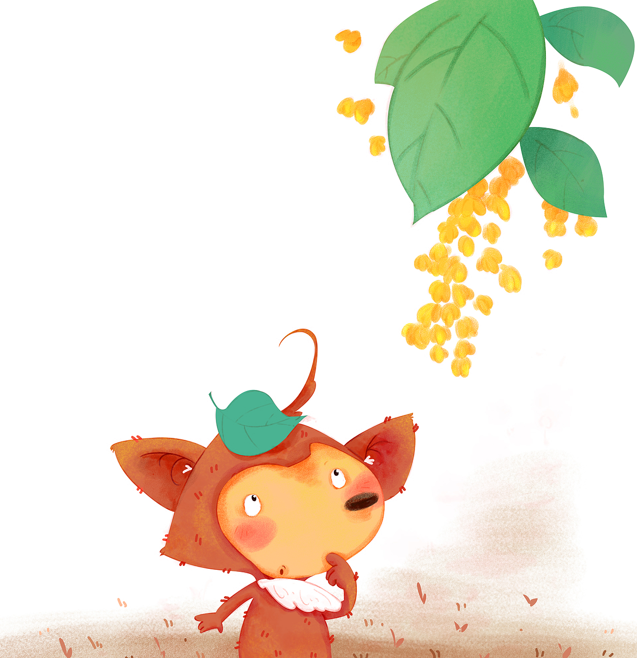 绘本风~儿插绘本~小狐狸贝贝蛋