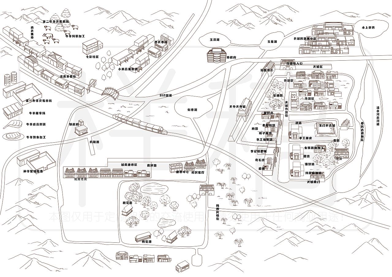 [商]玉门关外关导览图