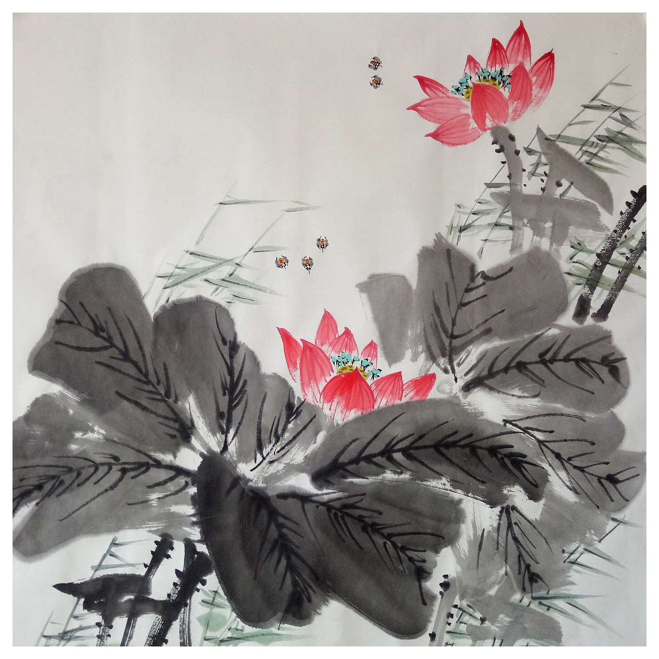 荷花集（图ZMjIzNzY4Mzky） - 绘画 - 站酷设计师国选书画原创素材 - 站酷ZCOOL