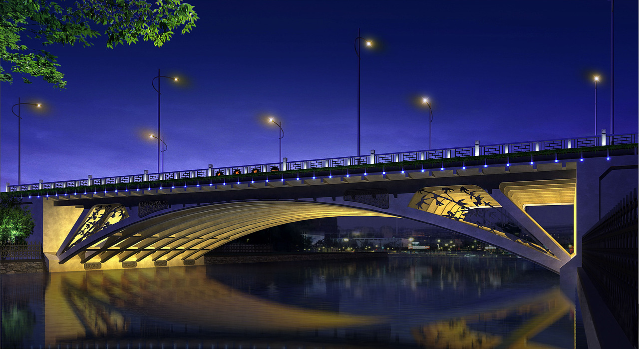 桥梁景观灯光照明设计