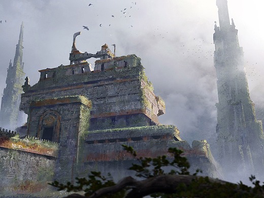 原画概念设计速涂—— 玛雅遗迹(blender辅助)