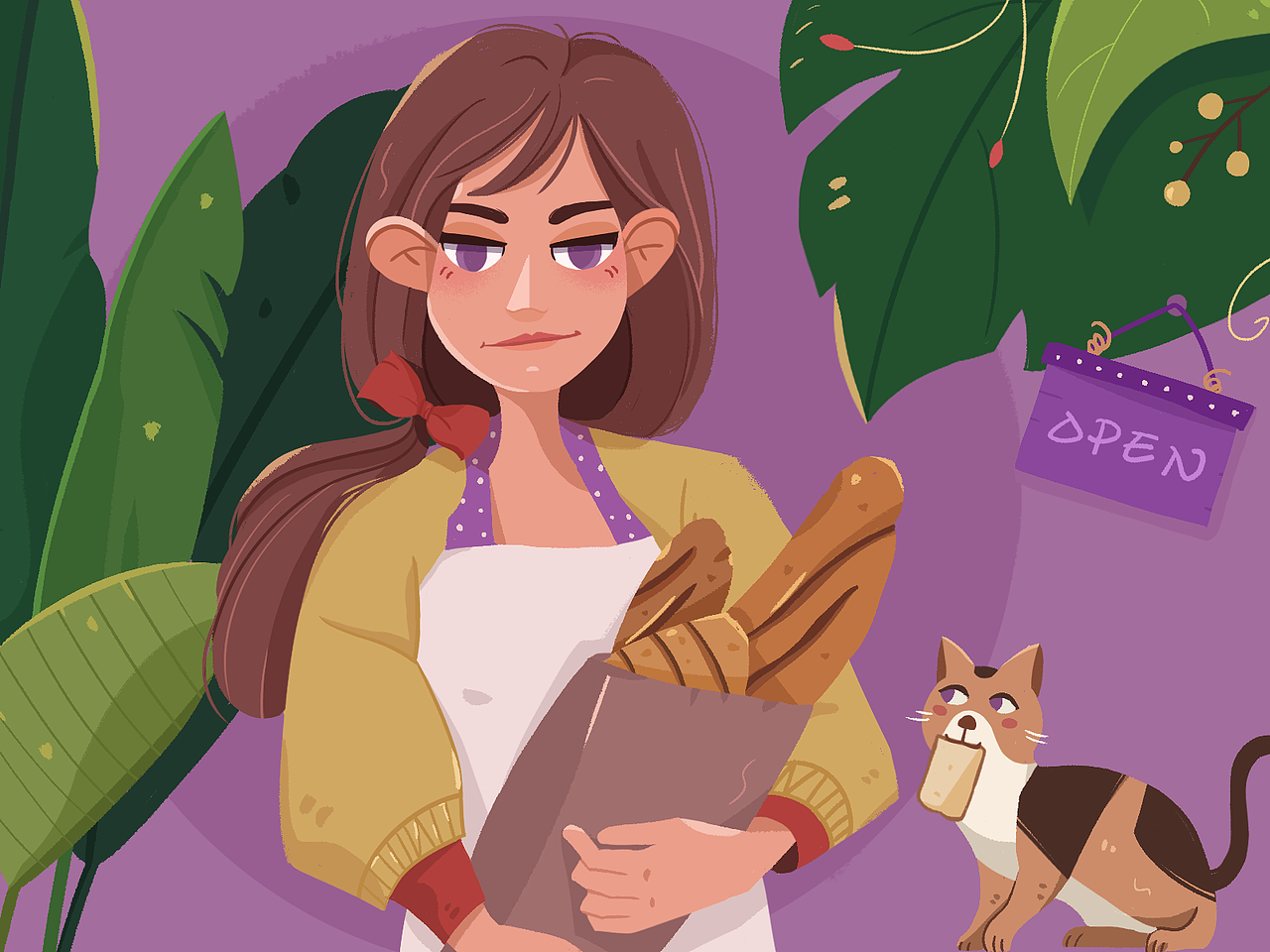 人物插画（图ZMjA4NzgxMzY4） - 创作习作 - 站酷设计师路吨吨_Carol原创素材 - 站酷ZCOOL