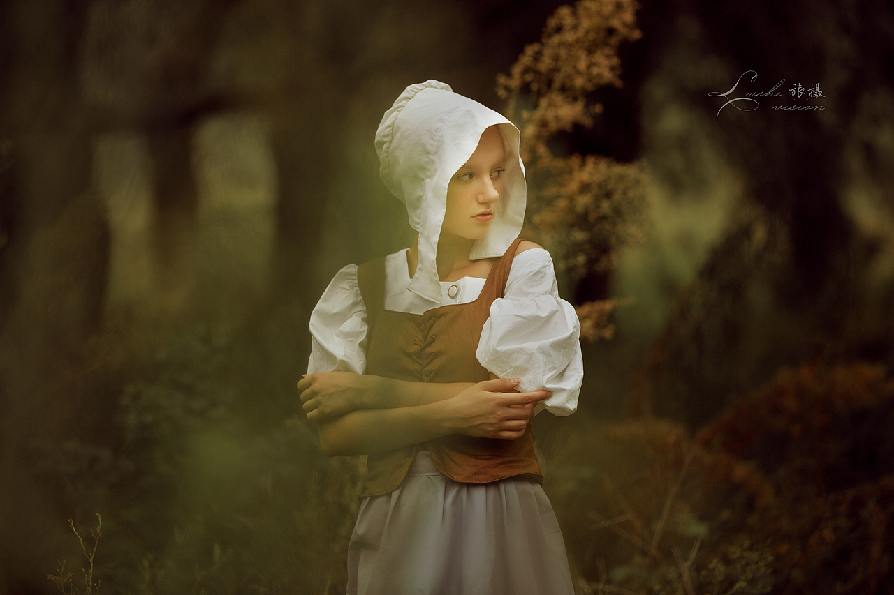 戴珍珠耳环的少女