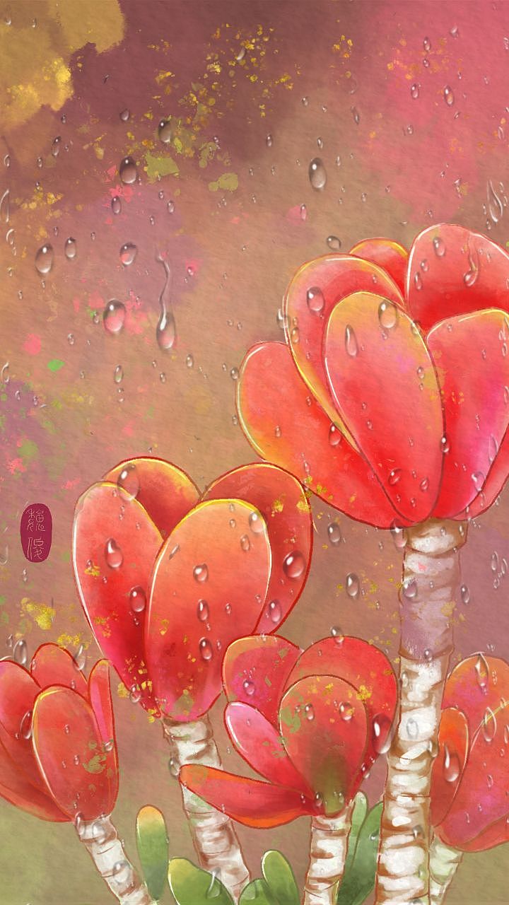 多肉植物壁纸创作（图ZMzUzOTI5MDY4） - 艺术插画 - 站酷设计师魏小俊WEIXIAOJUN原创素材 - 站酷ZCOOL