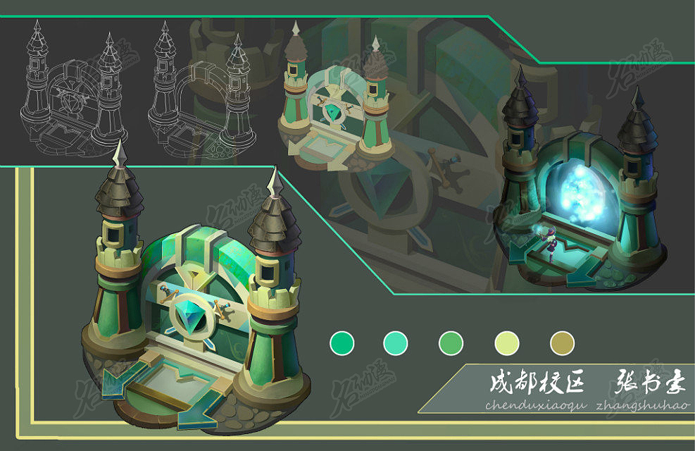 q版传送门1|其他|其他|名动漫cg数娱_原创作品-站酷zcool