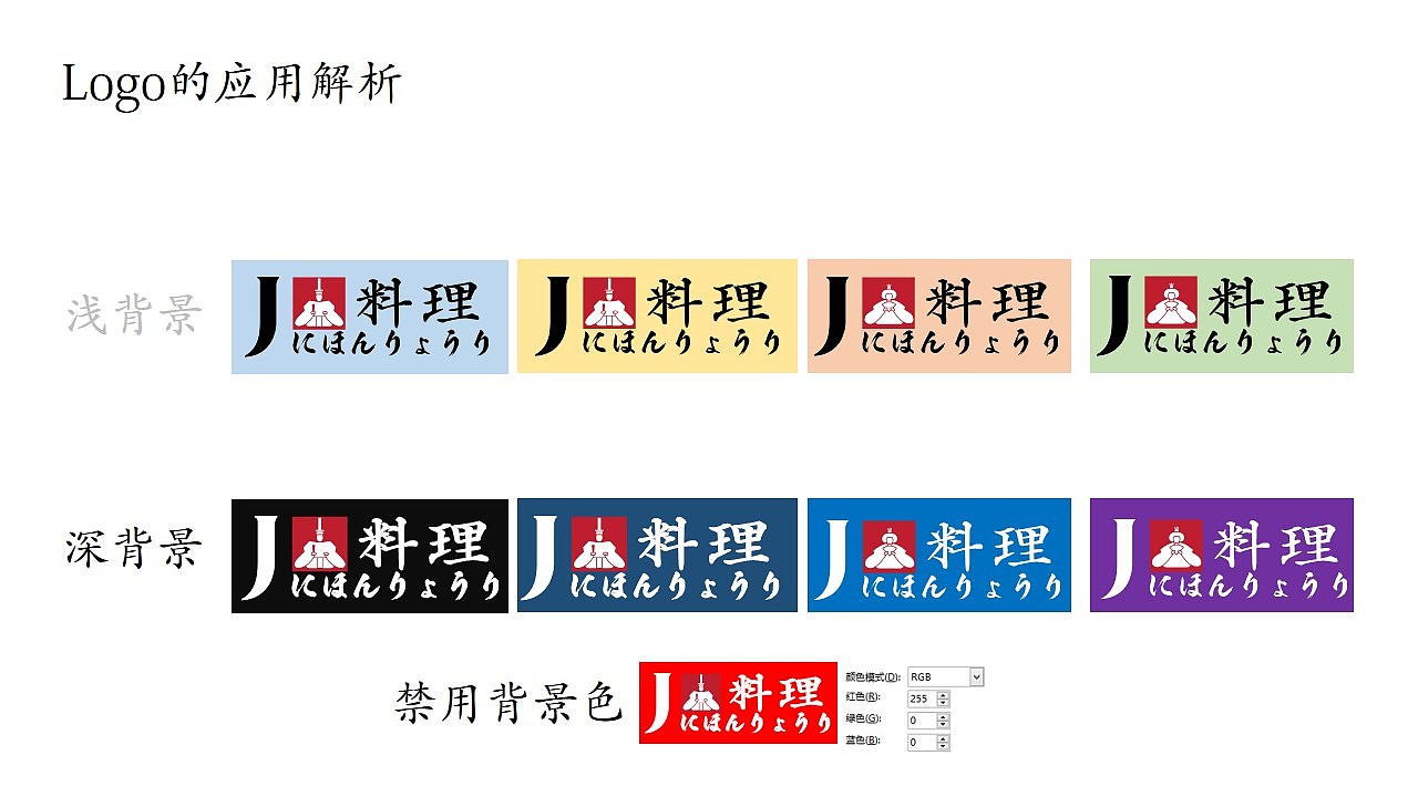J式日本料理logo设计