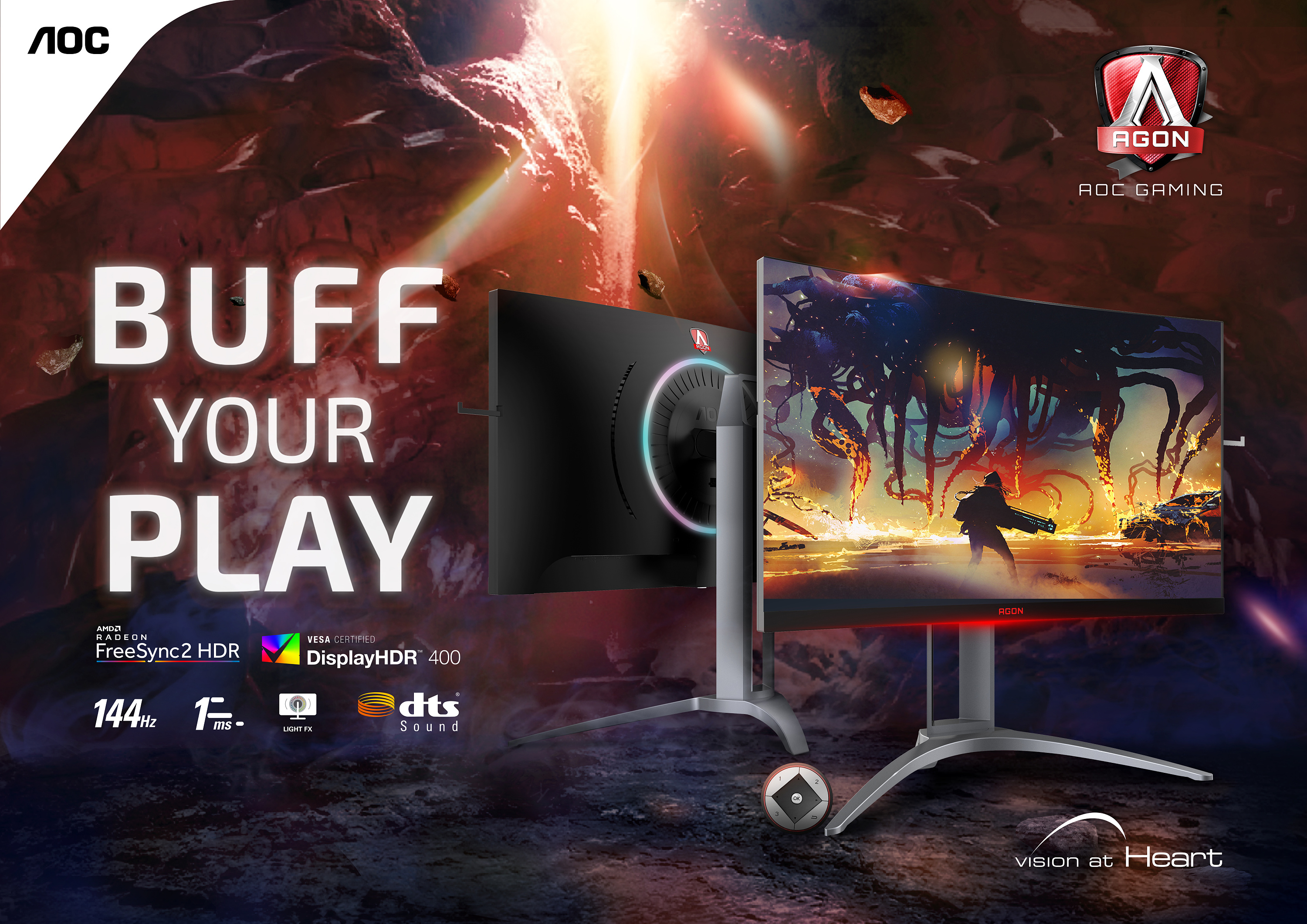 aoc - 显示器产品kv设计|平面|海报|幼儿园杠把子 - 原创作品 - 站酷