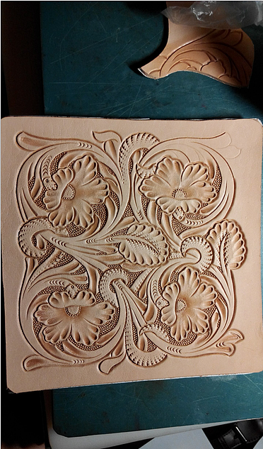 皮雕雕刻 手工皮具 财布植鞣革|手工艺|工艺品设计|皮雕达人_原创作品