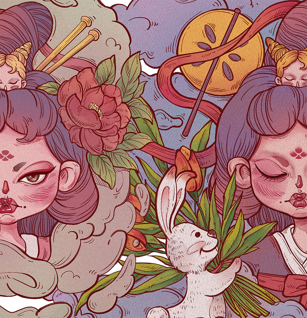 唐姐儿插画-梦回唐（图ZMjU4NDQwODk2） - 商业插画 - 站酷设计师Rita瓶子原创素材 - 站酷ZCOOL