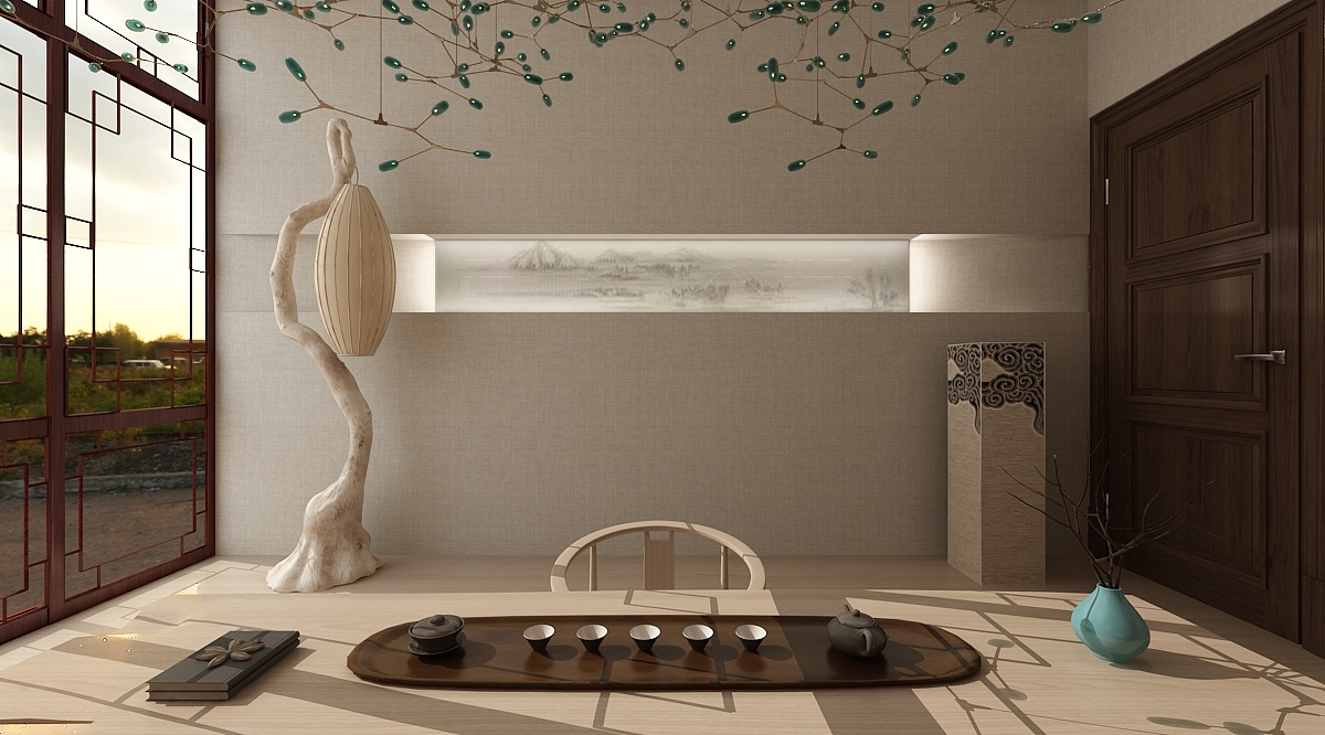 简约诗意中式风茶馆效果图设计（图ZMjM4MDExNTg4） - 其他三维 - 站酷设计师pepper1110原创素材 - 站酷ZCOOL