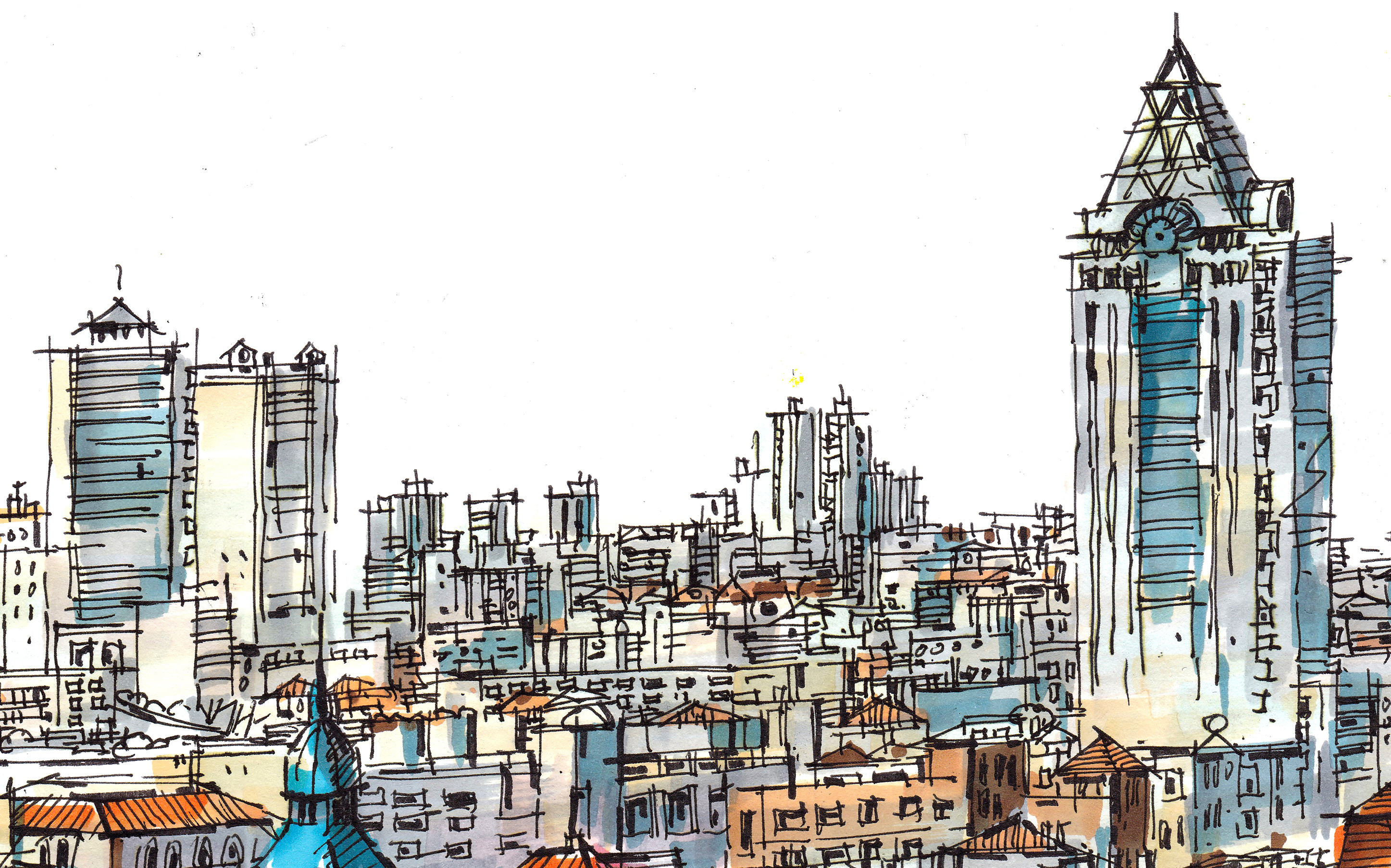 青岛 马克笔风景教程