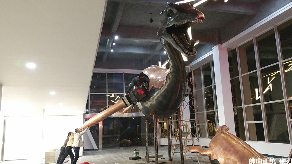 硬刃——《蛇颈龙母子》（图ZMjc0MDM1NjA=） - 工艺品设计 - 站酷设计师bingezai原创素材 - 站酷ZCOOL