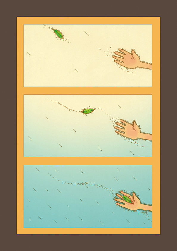 《无声雨 我爱你》（图ZNDc2NzY4MA==） - 商业插画 - 站酷设计师哈哈小子原创素材 - 站酷ZCOOL