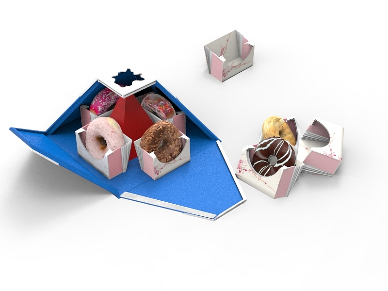 “富士山”甜甜圈包装设计
