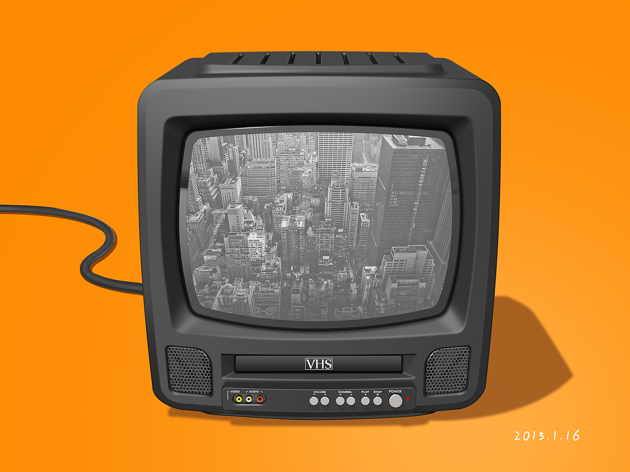 家里穷小时候就看这样的电视,现在依然穷~