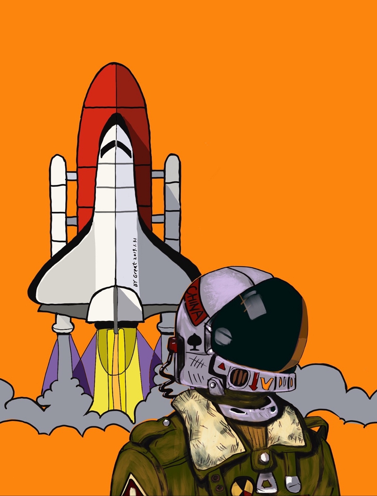 手绘壁纸no.3 归心似箭