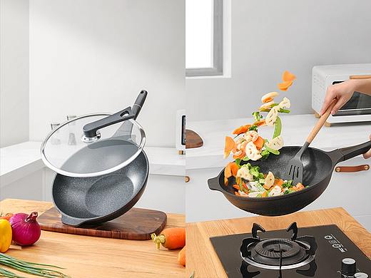麦饭石不沾炒锅×静物摄影 | 电商产品摄影