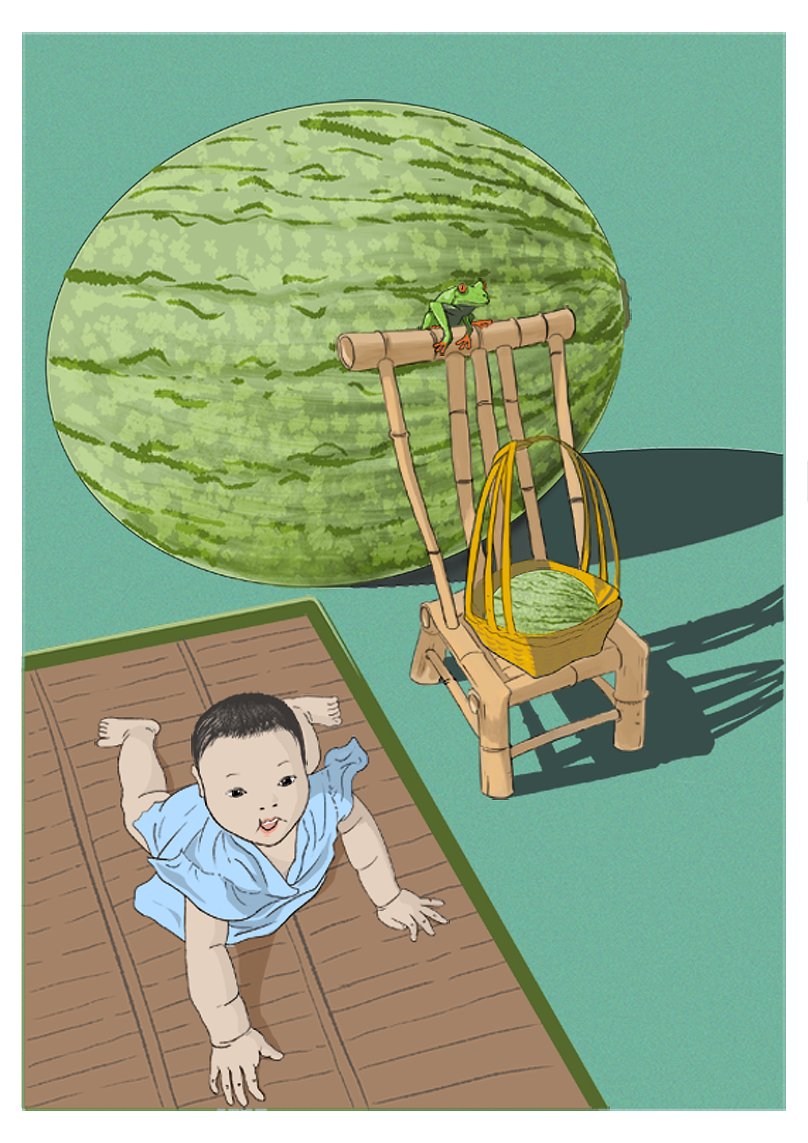 種瓜得瓜（圖ZMjUyOTI5OTg4） - 商業(yè)插畫 - 站酷設(shè)計(jì)師裴楷程原創(chuàng)素材 - 站酷ZCOOL